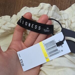 NWT Cream Linen Style Pants